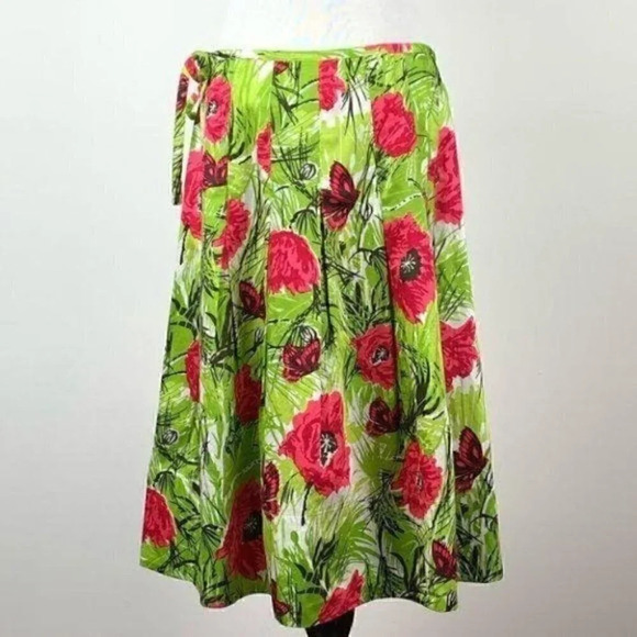 Talbots womens skirt size 8 multicolored floral - Picture 4 of 7